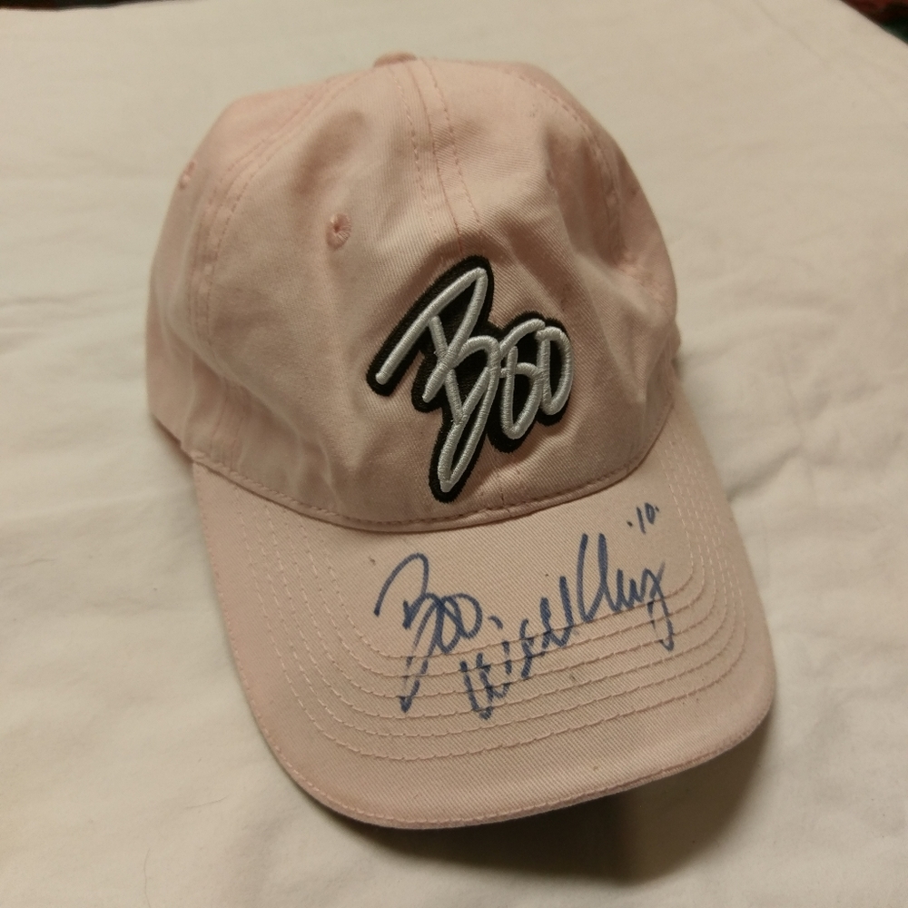 Boo Weekly Pink Autographed Cap by Firethor
